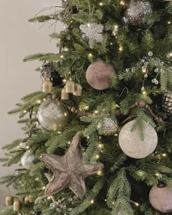 King Of Christmas 12' Alpine Fir Slim Artificial Christmas Tree 1400 Warm White LED Lights- Realistic|Slim