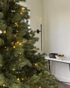 King Of Christmas 10' Cypress Spruce Artificial Christmas Tree With 2300 Warm White & Multi-Color LED Lights- Realistic|Pre-Lit