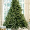 King Of Christmas 6.5' Cypress Spruce Artificial Christmas Tree With 1000 Warm White & Multi-Color LED Lights- Realistic|Pre-Lit
