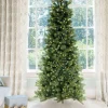 King Of Christmas 10' King Douglas Fir Slim Artificial Christmas Tree With 900 Warm White & Multi-Color LED Lights- Realistic|Slim