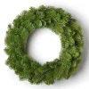 King Of Christmas 36" King Douglas Fir Wreath With 150 Warm White LED Lights (Plug Operated)- Wreaths|36 Inch