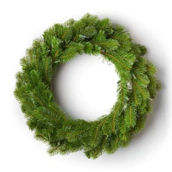King Of Christmas 24" King Douglas Fir Wreath With Warm White LED Lights (Battery Operated)- Wreaths|24 Inch