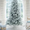 King Of Christmas 10' King Flock® Artificial Christmas Tree Unlit- Realistic|Unlit