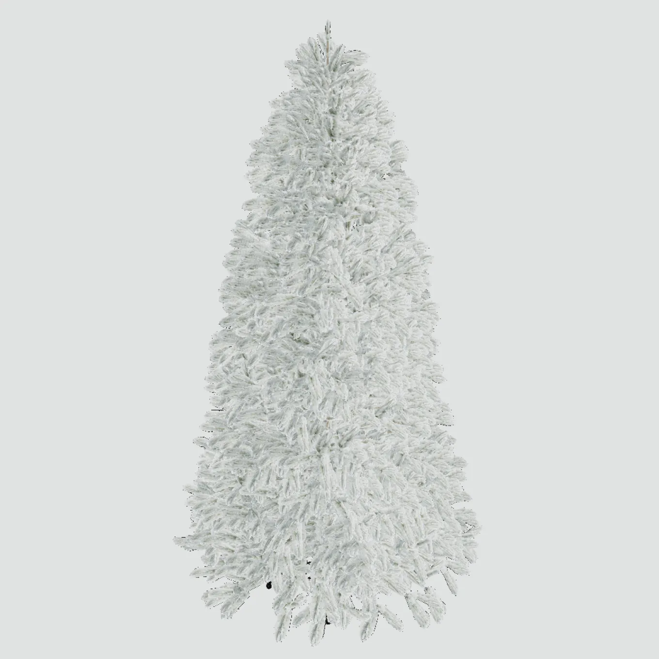 King Of Christmas 8' King Flock® Artificial Christmas Tree With 900 With Warm White LED Lights- Realistic|Pre-Lit