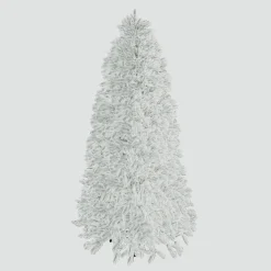 King Of Christmas 8' King Flock® Artificial Christmas Tree Unlit- Realistic|Unlit