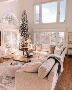 King Of Christmas 12' King Flock® Slim Artificial Christmas Tree Unlit- Realistic|Slim