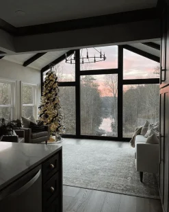 King Of Christmas 12' King Flock® Slim Artificial Christmas Tree Unlit- Realistic|Slim