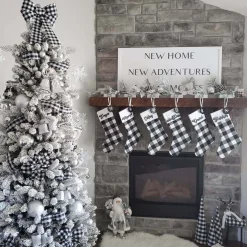 King Of Christmas 6.5' King Flock® Slim Artificial Christmas Tree Unlit- Realistic|Slim