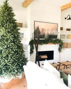 King Of Christmas 7.5' King Fraser Fir Artificial Christmas Tree Unlit- Realistic|7 & 7.5 Foot