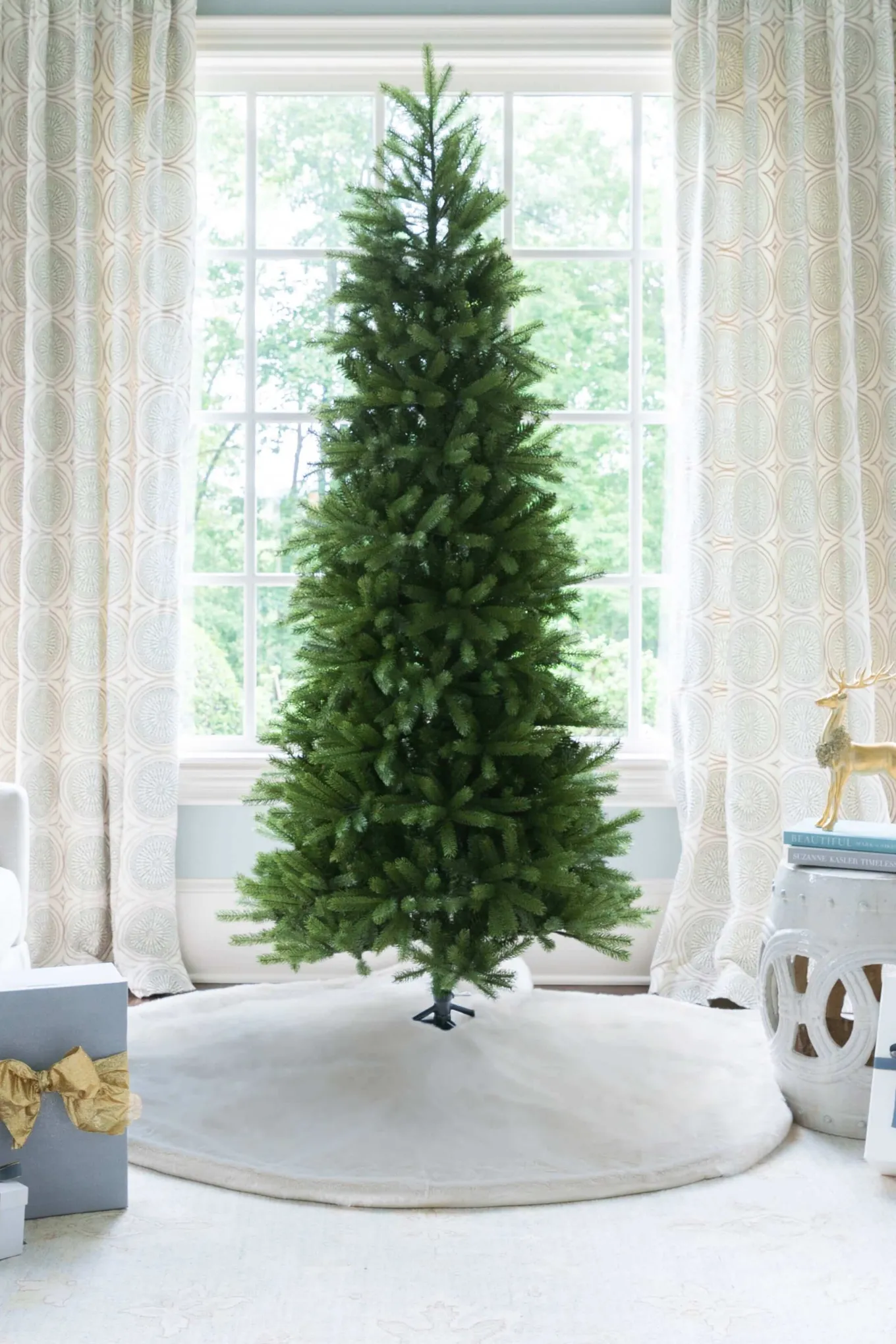 King Of Christmas 6.5' King Fraser Fir Slim Artificial Christmas Tree Unlit- Realistic|Slim