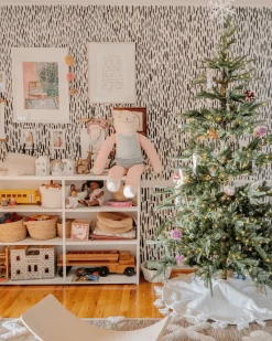 King Of Christmas 6' King Noble Fir Artificial Christmas Tree With 400 Warm White LED Lights- Realistic|Pre-Lit