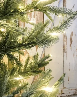 King Of Christmas 7' King Noble Fir Artificial Christmas Tree With 500 Warm White LED Lights- Realistic|Pre-Lit