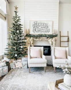 King Of Christmas 7' King Noble Fir Artificial Christmas Tree With 500 Warm White LED Lights- Realistic|Pre-Lit