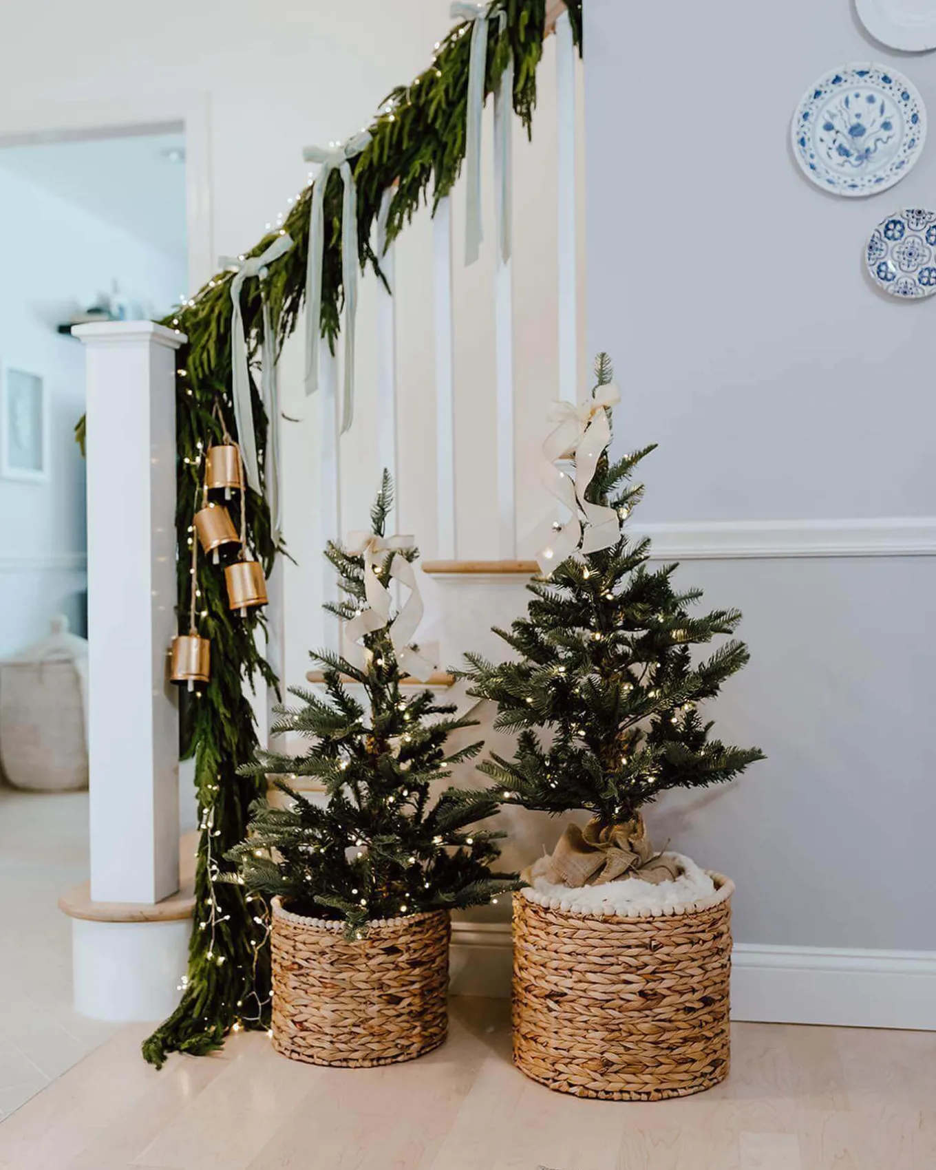 King Of Christmas 3' King Noble Fir Tabletop Tree With 70 Warm White LED Lights- 3 Foot|Tabletop