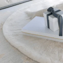 King Of Christmas 72" King Snow Faux Fur Tree Skirt- Tree Skirts