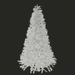 King Of Christmas 6.5' Queen Flock® Artificial Christmas Tree Unlit- Realistic|Unlit