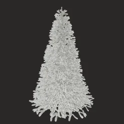 King Of Christmas 8' Queen Flock® Artificial Christmas Tree With 900 Warm White LED Lights- Realistic|Pre-Lit