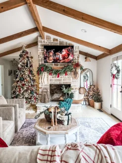 King Of Christmas 6.5' Queen Flock® Slim Artificial Christmas Tree Unlit- Slim|Unlit