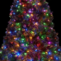 King Of Christmas 10' Royal Fir Artificial Christmas Tree With 1600 Warm White & Multi-Color LED Lights- Realistic|Pre-Lit