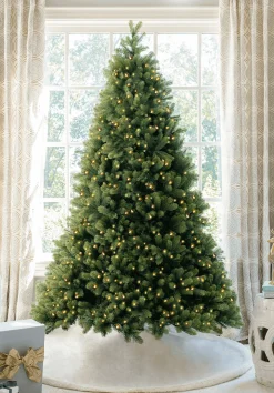 King Of Christmas 12' Royal Fir Artificial Christmas Tree With 2000 Warm White & Multi-Color LED Lights- Realistic|Pre-Lit