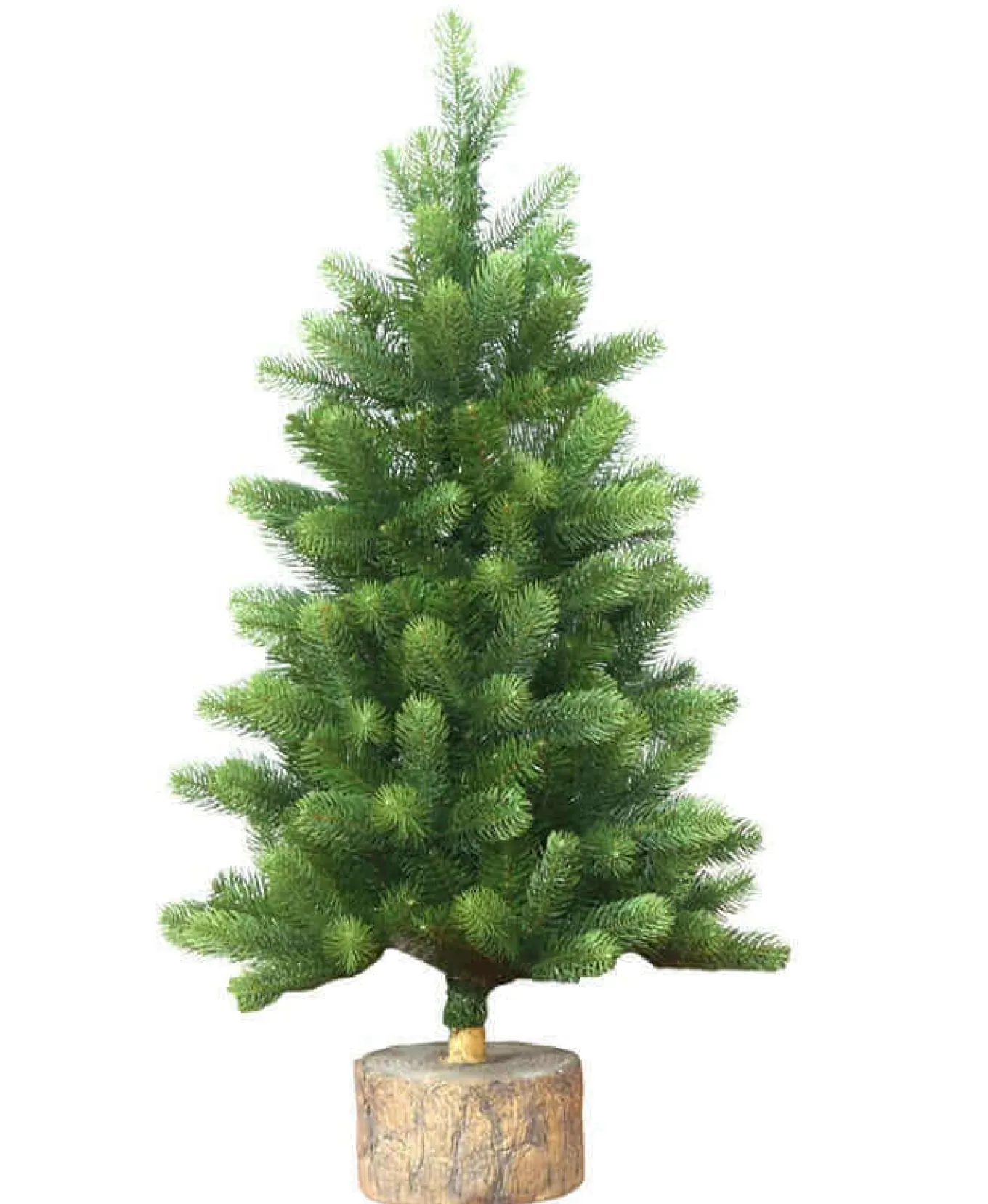 King Of Christmas 3' Royal Fir Tabletop Tree With 100 Warm White LED Lights- 3 Foot|Tabletop