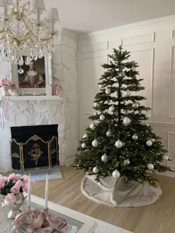 King Of Christmas 7.5' Rushmore Fir Artificial Christmas Tree 750 Warm White LED Lights- Realistic|Pre-Lit