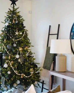 King Of Christmas 6.5' Scarlet Fir Artificial Christmas Tree With 600 Warm White LED Lights- Realistic|Pre-Lit