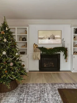 King Of Christmas 9' Scarlet Fir Artificial Christmas Tree Unlit- Realistic|Unlit