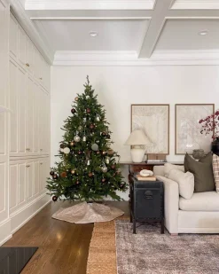 King Of Christmas 9' Scarlet Fir Artificial Christmas Tree Unlit- Realistic|Unlit