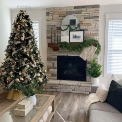 King Of Christmas 7' Tribeca Spruce Blue Artificial Christmas Tree Unlit- Classic|Unlit