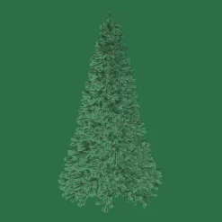 King Of Christmas 8' Tribeca Spruce Blue Artificial Christmas Tree With 650 Warm White LED Lights- Classic|Pre-Lit