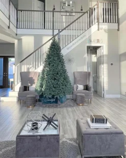 King Of Christmas 9' Tribeca Spruce Blue Artificial Christmas Tree Unlit- Classic|Unlit