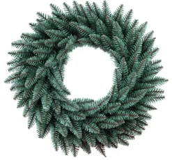 King Of Christmas 24" Tribeca Spruce Blue Wreath Unlit- Wreaths|Green