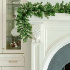 King Of Christmas 9' X 12" Cypress Spruce Garland Unlit- Garlands|Green
