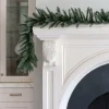 King Of Christmas 9' X 12" King Noble Fir Garland With Warm White LED Lights (Plug Operated)- Garlands