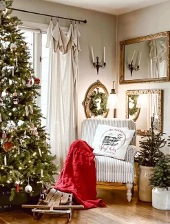 King Of Christmas 6.5' Yorkshire Fir Artificial Christmas Tree Unlit- Classic|Unlit