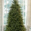 King Of Christmas 7.5' Yorkshire Fir Artificial Christmas Tree With 600 Warm White LED Lights- Classic|Full