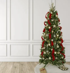 King Of Christmas Classic Red Ribbon (10 Yards) | - Ribbon