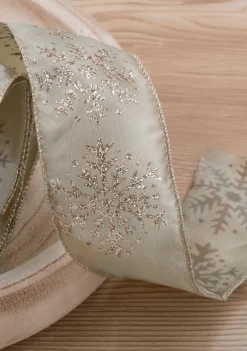 King Of Christmas Forest Snowflake Ribbon (10 Yards)- Ribbon