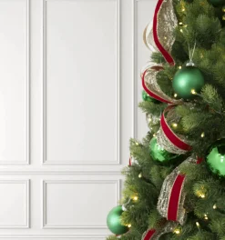 King Of Christmas Gold Mesh Ribbon (10 Yards) | - Ribbon