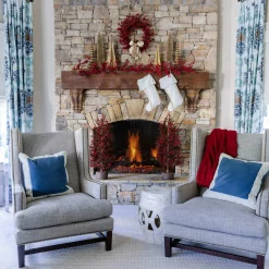 King Of Christmas Red Berry Collection 4-Piece Set Unlit- Sets