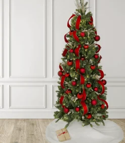 King Of Christmas Red Essential Glass Ornaments (24 Pack)- Ornaments|24 Pack