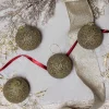 King Of Christmas Rustic Green Glass Ornament (4 Pack)- 4 Pack|Ornaments