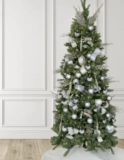 King Of Christmas Silver Shatterproof Ornaments (48 Pack)- Ornaments