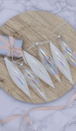 King Of Christmas Sphere Glass Ornament Set (6 Pack)- Ornaments