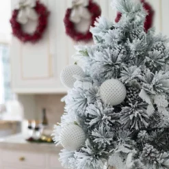 King Of Christmas White Diamond Ornament (4 Pack)- Ornaments|4 Pack