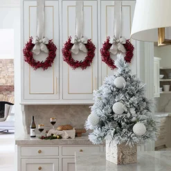 King Of Christmas White Diamond Ornament (4 Pack)- Ornaments|4 Pack