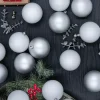 King Of Christmas White Shatterproof Ornaments (48 Pack)- Ornaments