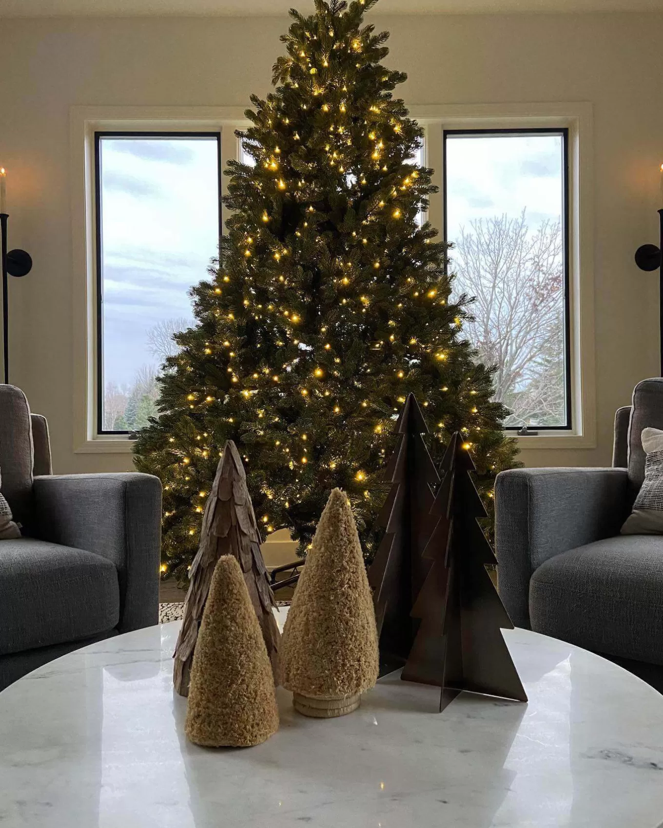King Of Christmas 10' Cypress Spruce Artificial Christmas Tree With 2300 Warm White & Multi-Color LED Lights- Realistic | Pre-Lit