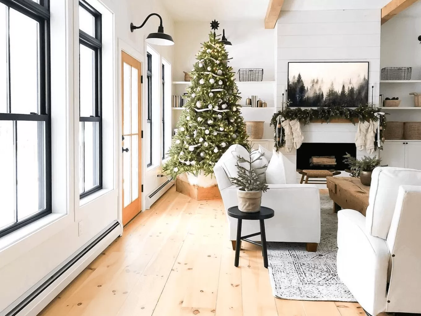 King Of Christmas 12' King Fraser Fir Artificial Christmas Tree With 2300 Warm White & Multi-Color LED Lights- Realistic | Pre-Lit